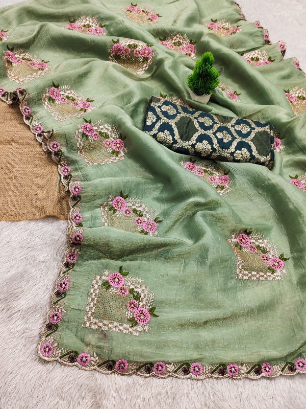 SC 239 Pink Georgette With Lace Work & Lace Border Saree . Wedding, Party, Festive, Events, Exclusive Offer ₹1599. Delivery 4-6 Working Days. Shop now. | Sarees, Bollywood Sarees, Creative Sarees, Designer Sarees, Embroidered Sarees, Ethnic Saree, Modern Digital sarees, Party Wear Sarees