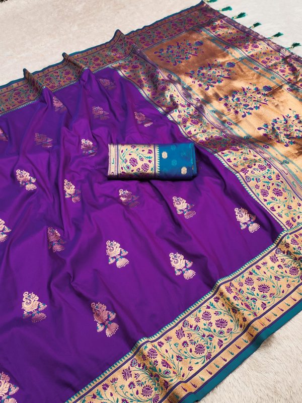 MB 28 Purple in Banarasi Silk Lace Work & Zari Work Saree . Wedding, Party, Festive, Events Festive Deal ₹2399. Delivery 4-6 Working Days. Shop now. | Sarees, Bollywood Sarees, Creative Sarees, Designer Sarees, Embroidered Sarees, Ethnic Saree, Modern Digital sarees, Party Wear Sarees