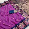 MB 3308 Purple Banarasi Silk Saree Perfect for Wedding, Party, Holi, Reception, Raksha Bandhan – . Special Price ₹1999. Delivery 4-6 Working Days. Shop n | Sarees, Bollywood Sarees, Creative Sarees, Designer Sarees, Embroidered Sarees, Ethnic Saree, Modern Digital sarees, Party Wear Sarees