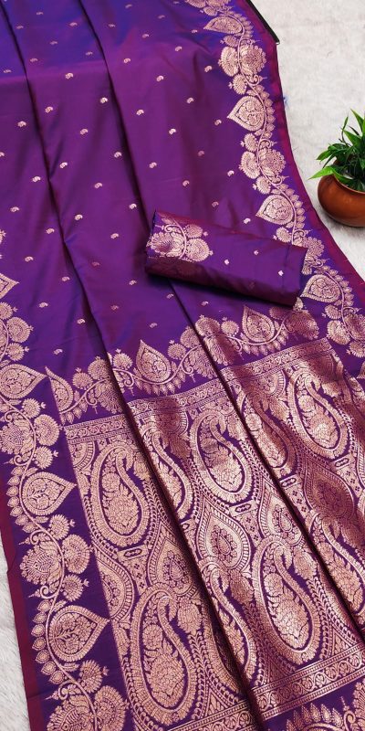 MB 142 Purple Banarasi Silk with Zari Work & Lace Work Saree . Affordable Price ₹1899. Delivery 4-6 Working Days. Shop now. | Sarees, Bollywood Sarees, Creative Sarees, Designer Sarees, Embroidered Sarees, Ethnic Saree, Modern Digital sarees, Party Wear Sarees