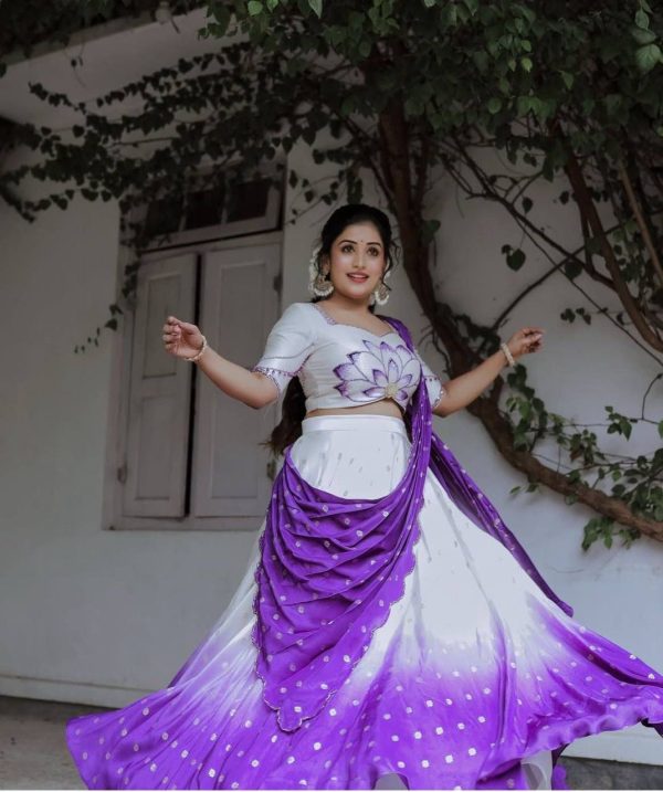 PC 500 Purple in Color Chinon Digital Print Lehenga Choli . Wedding, Party, Festive, Events Festive Deal ₹2449. Delivery 4-6 Working Days. Shop now. | Lehenga, Bollywood Lehenga, Creative Lehenga, Designer Lehenga, Embroidered Lehenga, Party Wear Lehenga