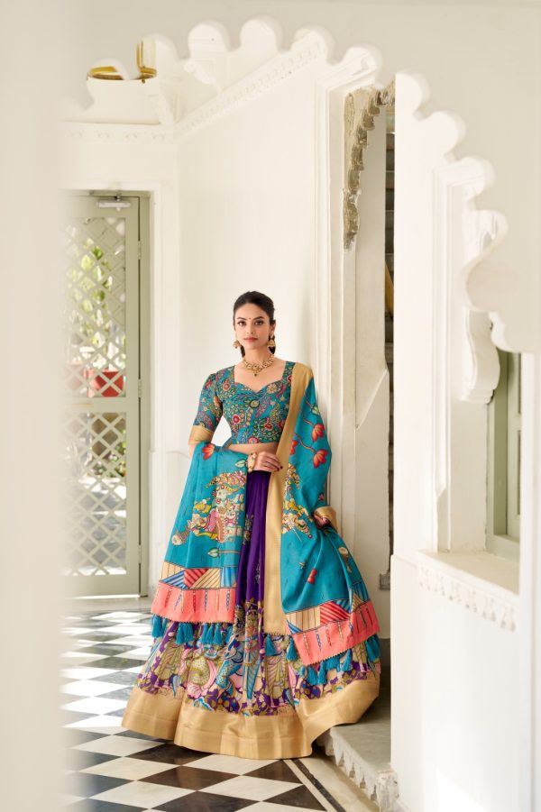 LNB 1017 Purple Dola Silk Lehenga Choli. Perfect for Wedding, Party, Pooja, Reception, Bridal Wear – Available at ₹1899 only. Delivery 4-6 Working Day | Lehenga, Bollywood Lehenga, Creative Lehenga, Designer Lehenga, Embroidered Lehenga, Party Wear Lehenga