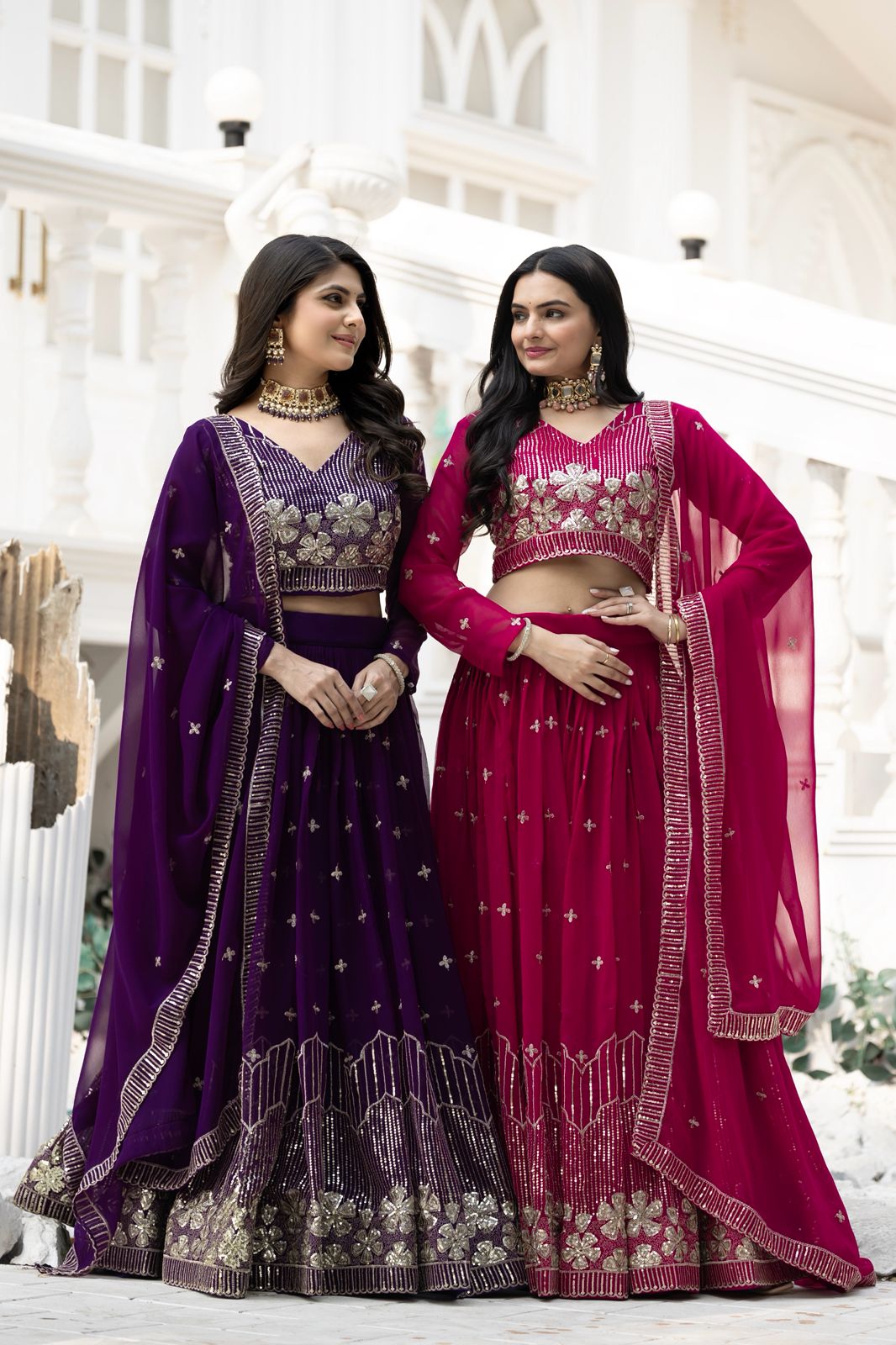 Ram 033 Purple Fox Georgette Lehenga Choli with Embroidery Work. Special Price ₹2499. Delivery 4-6 Working Days. Shop now. | Lehenga, Bollywood Lehenga, Creative Lehenga, Designer Lehenga, Embroidered Lehenga, Party Wear Lehenga
