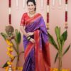 MS 536 Purple Color Banarasi Silk Saree with Zari Work. Wedding, Party, Festive, Events, Available at ₹1699 only. Delivery 4-6 Working Days. Shop now. | Sarees, Bollywood Sarees, Creative Sarees, Designer Sarees, Embroidered Sarees, Ethnic Saree, Modern Digital sarees, Party Wear Sarees