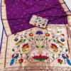 MB 149 Purple Silk Saree with Zari Work & Lace Work. Wedding, Party, Festive, Events, Grab it for ₹2549. Delivery 4-6 Working Days. Shop now. | Sarees, Bollywood Sarees, Creative Sarees, Designer Sarees, Embroidered Sarees, Ethnic Saree, Modern Digital sarees, Party Wear Sarees