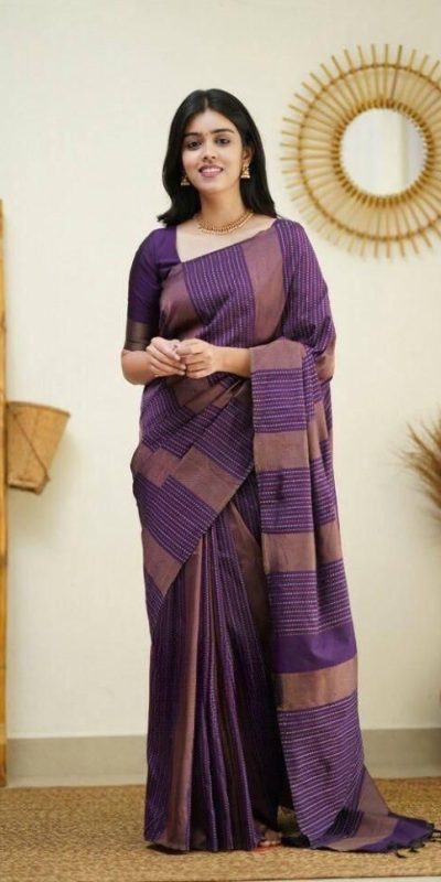 KPR 152 Purple Soft Lichi Silk Saree with Lace Work & Lace Border. Available at ₹1249 only. Delivery 4-6 Working Days. Shop now. | Sarees, Bollywood Sarees, Creative Sarees, Designer Sarees, Embroidered Sarees, Ethnic Saree, Modern Digital sarees, Party Wear Sarees