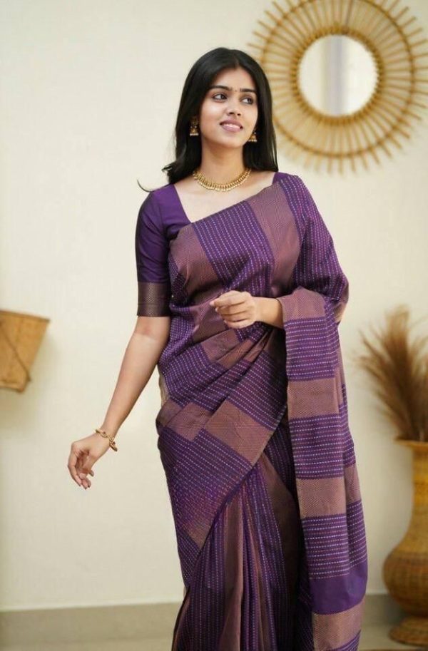 KPR 152 Purple Soft Lichi Silk Saree with Lace Work & Lace Border. Available at ₹1249 only. Delivery 4-6 Working Days. Shop now. | Sarees, Bollywood Sarees, Creative Sarees, Designer Sarees, Embroidered Sarees, Ethnic Saree, Modern Digital sarees, Party Wear Sarees