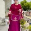 Rani Pink Natural Crep Silk Sequence Lehenga Choli