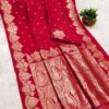 MB 142 Red Color Banarasi Silk with Zari Work & Lace Work Saree . Affordable Price ₹1899. Delivery 4-6 Working Days. Shop now. | Sarees, Bollywood Sarees, Creative Sarees, Designer Sarees, Embroidered Sarees, Ethnic Saree, Modern Digital sarees, Party Wear Sarees