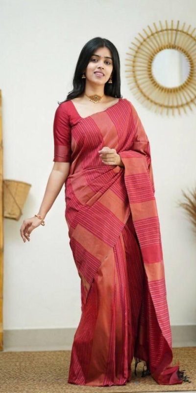 KPR 152 Red Soft Lichi Silk Saree with Lace Work & Lace Border. Available at ₹1249 only. Delivery 4-6 Working Days. Shop now. | Sarees, Bollywood Sarees, Creative Sarees, Designer Sarees, Embroidered Sarees, Ethnic Saree, Modern Digital sarees, Party Wear Sarees