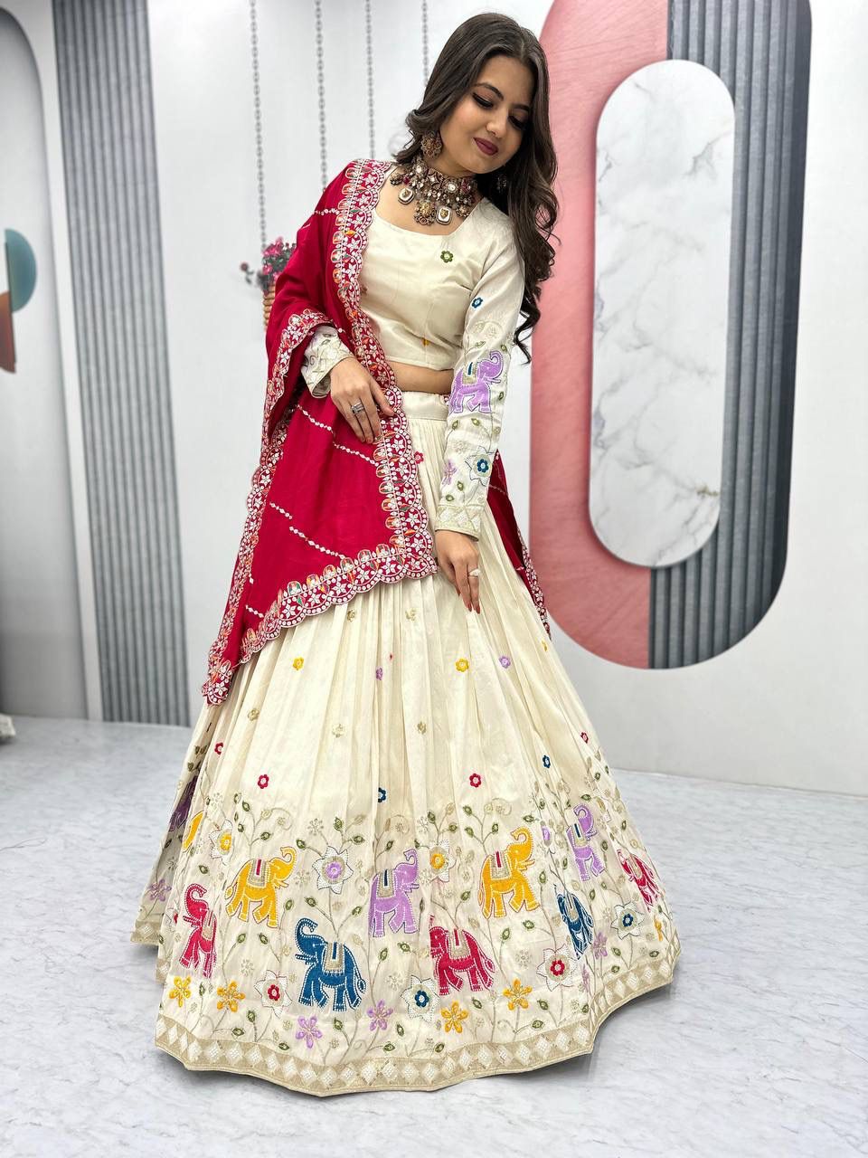 PC 503 Red in Pure Tissue Silk Cut Work & Lace Work Lehenga Choli . Now at just ₹2349. Delivery 4-6 Working Days. Shop now. | Lehenga, Bollywood Lehenga, Creative Lehenga, Designer Lehenga, Embroidered Lehenga, Party Wear Lehenga