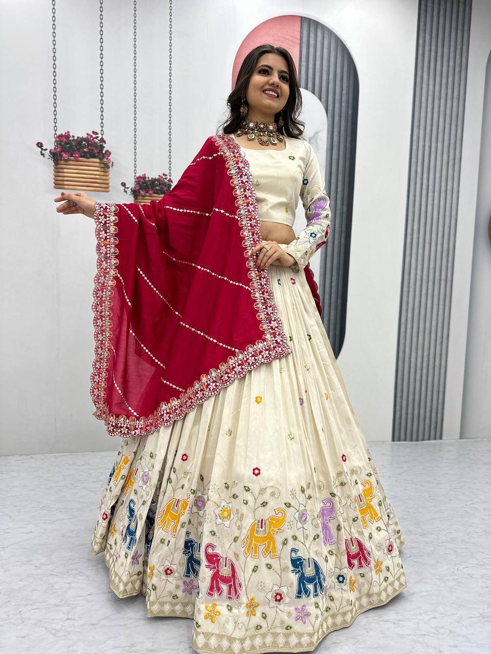PC 503 Red in Pure Tissue Silk Cut Work & Lace Work Lehenga Choli . Now at just ₹2349. Delivery 4-6 Working Days. Shop now. | Lehenga, Bollywood Lehenga, Creative Lehenga, Designer Lehenga, Embroidered Lehenga, Party Wear Lehenga