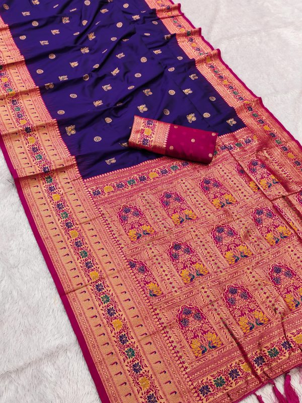MB 18 Royal Blue Color Banarasi silk Saree with Zari Work & Lace Work. Affordable Price ₹2449. Delivery 4-6 Working Days. Shop now. | Sarees, Bollywood Sarees, Creative Sarees, Designer Sarees, Embroidered Sarees, Ethnic Saree, Modern Digital sarees, Party Wear Sarees