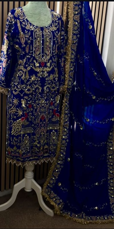 NF 1239 Royal Blue Natural Crep Salwar Suit Perfect for Wedding, Party, Haldi, Festival Celebrations, Housewarming – . Get it for ₹2449. Delivery 4-6 Wor | Jump Suits, Salwar suit, Casual Suits, Creative suits, Designer Suits, Palazzo Suits, Party Wear Suits, Patiala Suits, Straight Suits
