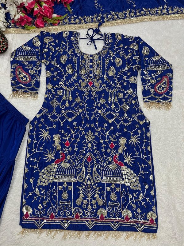 NF 1239 Royal Blue Natural Crep Salwar Suit Perfect for Wedding, Party, Haldi, Festival Celebrations, Housewarming – . Get it for ₹2449. Delivery 4-6 Wor | Jump Suits, Salwar suit, Casual Suits, Creative suits, Designer Suits, Palazzo Suits, Party Wear Suits, Patiala Suits, Straight Suits