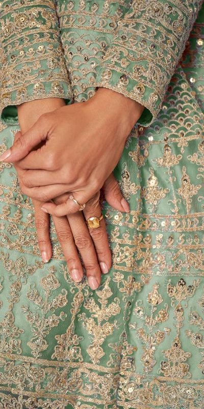 FC 8396 Sea Green in Net Embroidery Work Salwar Suit . Wedding, Party, Festive, Events, Exclusive Offer ₹3049. Delivery 4-6 Working Days. Shop now. | Jump Suits, Salwar suit, Casual Suits, Creative suits, Designer Suits, Palazzo Suits, Party Wear Suits, Patiala Suits, Straight Suits