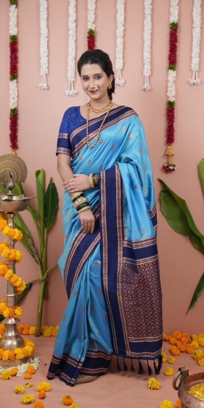 MS 536 Sky Blue Color Banarasi Silk Saree with Zari Work. Wedding, Party, Festive, Events, Available at ₹1699 only. Delivery 4-6 Working Days. Shop now. | Sarees, Bollywood Sarees, Creative Sarees, Designer Sarees, Embroidered Sarees, Ethnic Saree, Modern Digital sarees, Party Wear Sarees