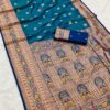 MB 18 Teal Color Banarasi silk Saree with Zari Work & Lace Work. Affordable Price ₹2449. Delivery 4-6 Working Days. Shop now. | Sarees, Bollywood Sarees, Creative Sarees, Designer Sarees, Embroidered Sarees, Ethnic Saree, Modern Digital sarees, Party Wear Sarees