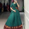 LNB 1904 Teal Color Pure Chanderi with Zari Work Lehenga Choli . Affordable Price ₹1999. Delivery 4-6 Working Days. Shop now. | Lehenga, Bollywood Lehenga, Creative Lehenga, Designer Lehenga, Embroidered Lehenga, Party Wear Lehenga