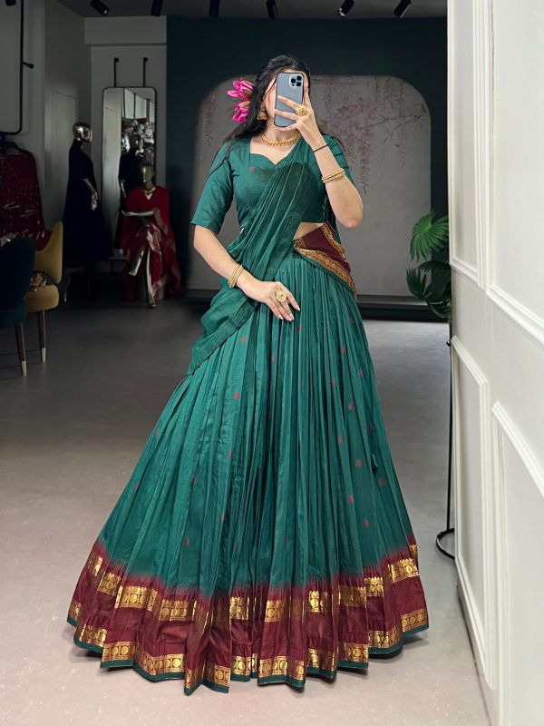 LNB 1904 Teal Color Pure Chanderi with Zari Work Lehenga Choli . Affordable Price ₹1999. Delivery 4-6 Working Days. Shop now. | Lehenga, Bollywood Lehenga, Creative Lehenga, Designer Lehenga, Embroidered Lehenga, Party Wear Lehenga