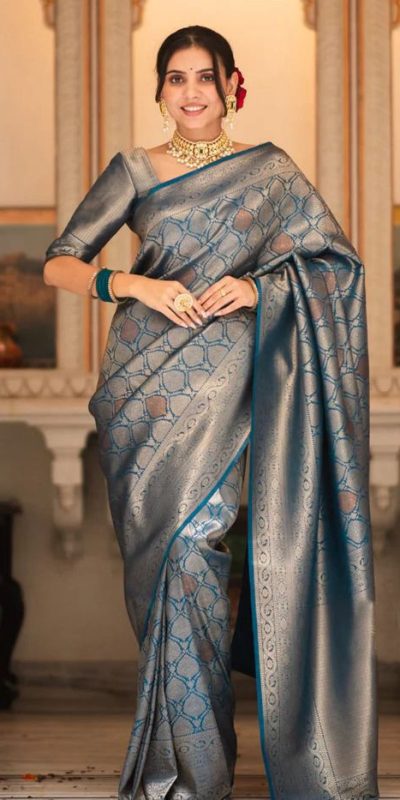 KPR 231 Teal Soft Lichi Silk Saree with Designer Work. Wedding, Party, Festive, Events, Festive Deal ₹1449. Delivery 4-6 Working Days. Shop now. | Sarees, Bollywood Sarees, Creative Sarees, Designer Sarees, Embroidered Sarees, Ethnic Saree, Modern Digital sarees, Party Wear Sarees