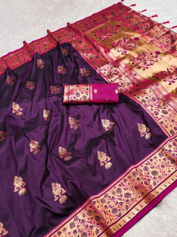 MB 28 Wine in Banarasi Silk Lace Work & Zari Work Saree . Wedding, Party, Festive, Events Festive Deal ₹2399. Delivery 4-6 Working Days. Shop now. | Sarees, Bollywood Sarees, Creative Sarees, Designer Sarees, Embroidered Sarees, Ethnic Saree, Modern Digital sarees, Party Wear Sarees