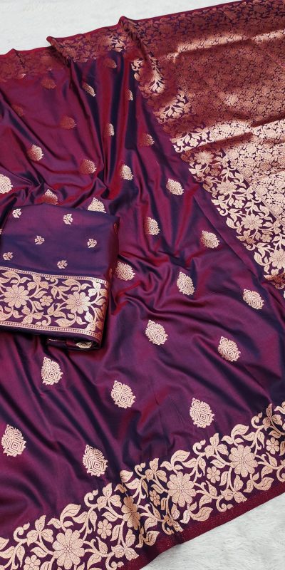 MB 1133 Wine in Banarasi Silk Lace Work & Zari Work Saree . Introductory Price ₹1849. Delivery 4-6 Working Days. Shop now. | Sarees, Bollywood Sarees, Creative Sarees, Designer Sarees, Embroidered Sarees, Ethnic Saree, Modern Digital sarees, Party Wear Sarees