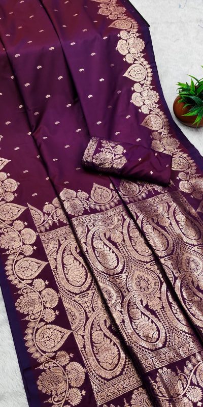MB 142 Wine Banarasi Silk with Zari Work & Lace Work Saree . Affordable Price ₹1899. Delivery 4-6 Working Days. Shop now. | Sarees, Bollywood Sarees, Creative Sarees, Designer Sarees, Embroidered Sarees, Ethnic Saree, Modern Digital sarees, Party Wear Sarees