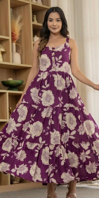 INLI Coral Wine Color Cotton With Printed Designer Work Gown . Wedding, Party, Festive, Events, Grab it for ₹1449. Delivery 4-6 Working Days. Shop now. | Gowns, Bollywood Gowns, Creative Gowns, Designer Gowns, Embroidered Gowns, Party Wear Gowns