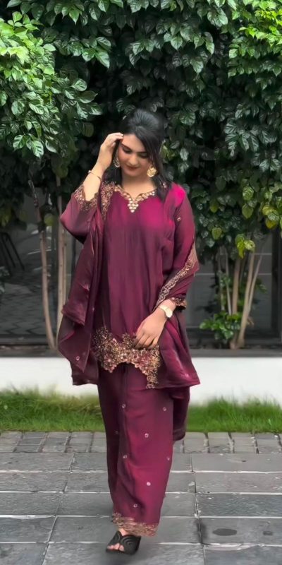 SR 1674 Wine in Jimmy Choo Silk Lace Work & Embroidery Work Salwar Suit . Affordable Price ₹1949. Delivery 4-6 Working Days. Shop now. | Jump Suits, Tops & Bottoms, Track Suits, Salwar suit, Casual Suits, Creative suits, Designer Suits, Palazzo Suits, Party Wear Suits, Patiala Suits, Straight Suits, Trendy Wear
