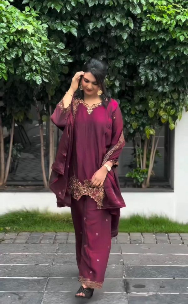 SR 1674 Wine in Jimmy Choo Silk Lace Work & Embroidery Work Salwar Suit . Affordable Price ₹1949. Delivery 4-6 Working Days. Shop now. | Jump Suits, Tops & Bottoms, Track Suits, Salwar suit, Casual Suits, Creative suits, Designer Suits, Palazzo Suits, Party Wear Suits, Patiala Suits, Straight Suits, Trendy Wear