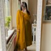 LG 2002 Yellow Georgette With Embroidery Work Salwar Suit . Wedding, Party, Festive, Events, Affordable Price ₹1999. Delivery 4-6 Working Days. Shop now. | Jump Suits, Tops & Bottoms, Track Suits, Salwar suit, Casual Suits, Creative suits, Designer Suits, Palazzo Suits, Party Wear Suits, Patiala Suits, Straight Suits, Trendy Wear