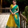 LNB 2028 Yellow Embroidery Work & Zari Work Lehenga Choli in Cream Poly Cotton. Available at ₹1999 only. Delivery 4-6 Working Days. Shop now. | Lehenga, Bollywood Lehenga, Creative Lehenga, Designer Lehenga, Embroidered Lehenga, Party Wear Lehenga