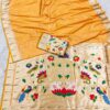 MB 149 Yellow Silk Saree with Zari Work & Lace Work. Wedding, Party, Festive, Events, Grab it for ₹2549. Delivery 4-6 Working Days. Shop now. | Sarees, Bollywood Sarees, Creative Sarees, Designer Sarees, Embroidered Sarees, Ethnic Saree, Modern Digital sarees, Party Wear Sarees