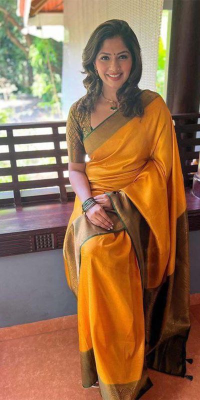 KPR 143 Yellow Color Soft Lichi Silk with Designer Work Saree . Special Price ₹1449. Delivery 4-6 Working Days. Shop now. | Sarees, Bollywood Sarees, Creative Sarees, Designer Sarees, Embroidered Sarees, Ethnic Saree, Modern Digital sarees, Party Wear Sarees