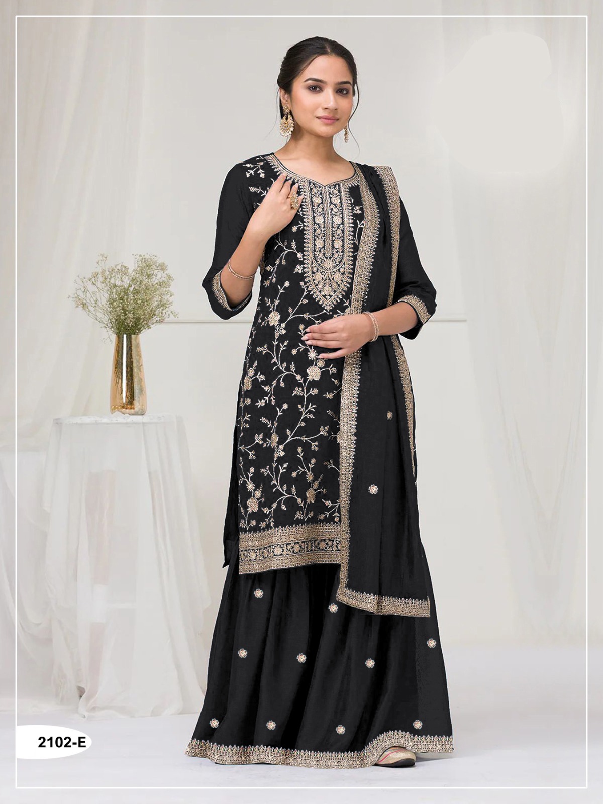 FC 2102 Black Blooming Vichitra Salwar Suit with Embroidery Work. Festive Deal ₹2549. Delivery 4-6 Working Days. Shop now.Black | Jump Suits, Tops & Bottoms, Track Suits, Salwar suit, Casual Suits, Creative suits, Designer Suits, Palazzo Suits, Party Wear Suits, Patiala Suits, Straight Suits, Trendy Wear