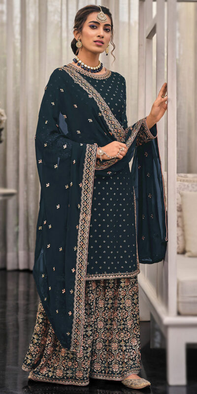 FC 1448 Black Georgette Salwar Suit with Embroidery Work & Lace Work. Exclusive Offer ₹2599. Delivery 4-6 Working Days. Shop now. | Jump Suits, Tops & Bottoms, Track Suits, Salwar suit, Casual Suits, Creative suits, Designer Suits, Palazzo Suits, Party Wear Suits, Patiala Suits, Straight Suits, Trendy Wear