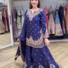 LG 2029 Blue Chinon Salwar Suit with Embroidery Work. Wedding, Party, Festive, Events, Special Price ₹2399. Delivery 4-6 Working Days. Shop now. | Jump Suits, Tops & Bottoms, Track Suits, Salwar suit, Casual Suits, Creative suits, Designer Suits, Palazzo Suits, Party Wear Suits, Patiala Suits, Straight Suits, Trendy Wear