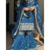 NSR 878 Blue Faux Georgette Salwar Suit Perfect for Wedding, Party, Engagement, Pongal, Makar Sankranti – . Get it for ₹2149. Delivery 4-6 Working Days | Lehenga, Bollywood Lehenga, Creative Lehenga, Designer Lehenga, Embroidered Lehenga, Party Wear Lehenga