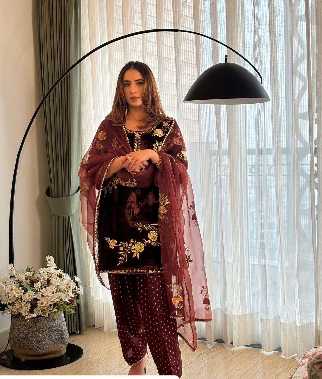 BE 408 Brown Soft Organza Salwar Suit with Lace Work & Embroidery Work. Special Price ₹2049. Delivery 4-6 Working Days. Shop now. | Jump Suits, Tops & Bottoms, Track Suits, Salwar suit, Casual Suits, Creative suits, Designer Suits, Palazzo Suits, Party Wear Suits, Patiala Suits, Straight Suits, Trendy Wear