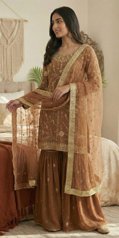 ZSR 3151 Chiku in Georgette Embroidery Work & Lace Work Salwar Suit With. Festive Deal ₹2149. Delivery 4-6 Working Days. Shop now. | Jump Suits, Tops & Bottoms, Track Suits, Salwar suit, Casual Suits, Creative suits, Designer Suits, Palazzo Suits, Party Wear Suits, Patiala Suits, Straight Suits, Trendy Wear
