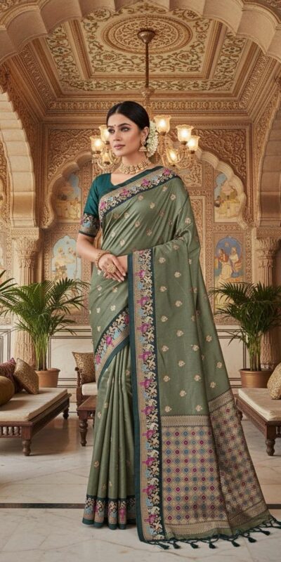 MS 545 Green Banarasi Silk Saree with Zari Work. Wedding, Party, Festive, Events, Now at just ₹1649. Delivery 4-6 Working Days. Shop now. | Sarees, Bollywood Sarees, Creative Sarees, Designer Sarees, Embroidered Sarees, Ethnic Saree, Modern Digital sarees, Party Wear Sarees