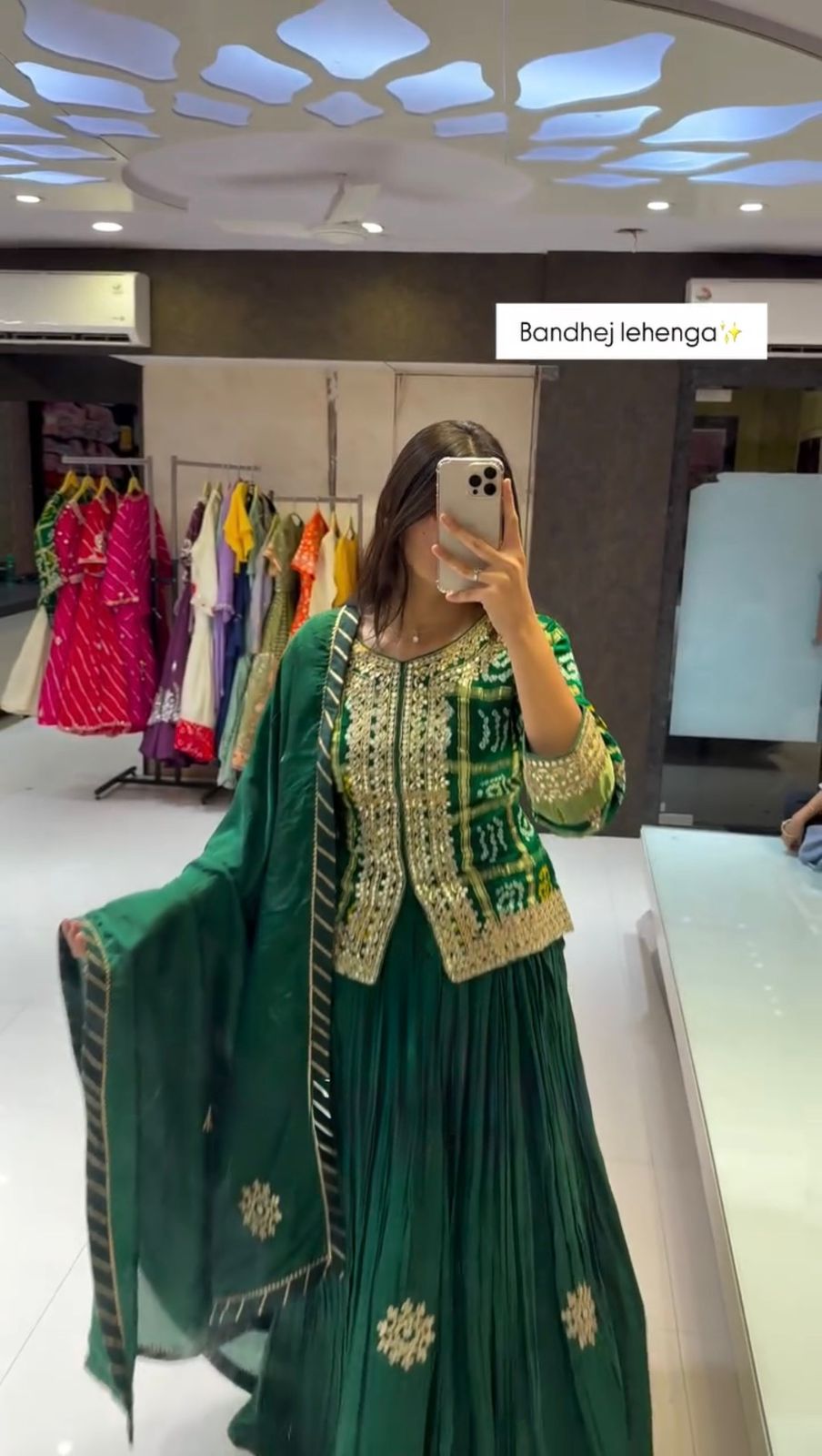 KF 1709 Green Chinon Lehenga Choli Perfect for Wedding, Party, Eid, Makar Sankranti, Reception – . Available at ₹2099 only. Delivery 4-6 Working Days. | Lehenga, Bollywood Lehenga, Creative Lehenga, Designer Lehenga, Embroidered Lehenga, Party Wear Lehenga