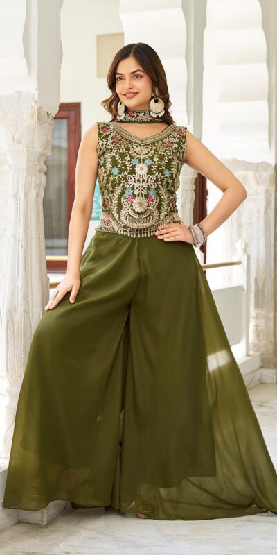Ram 107 Mahendi in Color Star Georgette Embroidery Work Salwar Suit . Festive Deal ₹2099. Delivery 4-6 Working Days. Shop now. | Jump Suits, Salwar suit, Casual Suits, Creative suits, Designer Suits, Palazzo Suits, Party Wear Suits, Patiala Suits, Straight Suits