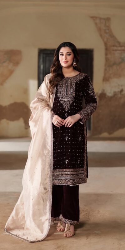 NSR 874 Maroon 9000 Micro Velvet Salwar Suit with Embroidery Work & Lace Work. Festive Deal ₹2499. Delivery 4-6 Working Days. Shop now. | Lehenga, Bollywood Lehenga, Creative Lehenga, Designer Lehenga, Embroidered Lehenga, Party Wear Lehenga