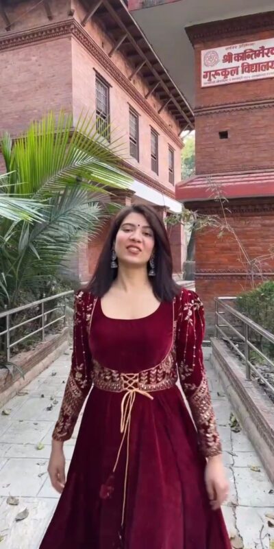 RTC 5640 Maroon 9000 Velvet Gown with thread with Sequence Work. Festive Deal ₹2099. Delivery 4-6 Working Days. Shop now. | Gowns, Bollywood Gowns, Creative Gowns, Designer Gowns, Embroidered Gowns, Party Wear Gowns