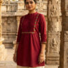 INLI Charmi vol 1 Maroon Color Rayon Kurti with Embroidery Work. Festive Deal ₹1349. Delivery 4-6 Working Days. Shop now. | Kurti, Bollywood Kurti, Creative Kurtis, Designer Kurti, Party Wear Kurti, Selfie Kurti