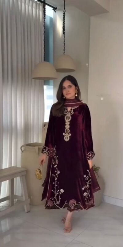 SSR 530 Maroon in Viscose Velvet Lace Work & Embroidery Work Salwar Suit . Special Price ₹1949. Delivery 4-6 Working Days. Shop now. | Lehenga, Bollywood Lehenga, Creative Lehenga, Designer Lehenga, Embroidered Lehenga, Party Wear Lehenga