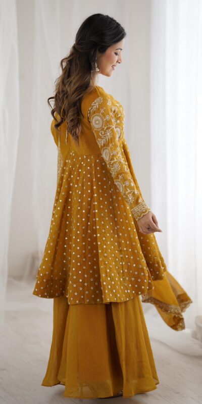 ZSR 3134 Mustard Crunchy Silk Salwar Suit Perfect for Wedding, Party, Sangeet, Anniversary, Housewarming Introductory Price ₹2399. Delivery 4-6 | Jump Suits, Salwar suit, Casual Suits, Creative suits, Designer Suits, Palazzo Suits, Party Wear Suits, Patiala Suits, Straight Suits