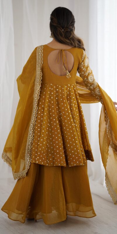 ZSR 3134 Mustard Crunchy Silk Salwar Suit Perfect for Wedding, Party, Sangeet, Anniversary, Housewarming Introductory Price ₹2399. Delivery 4-6 | Jump Suits, Salwar suit, Casual Suits, Creative suits, Designer Suits, Palazzo Suits, Party Wear Suits, Patiala Suits, Straight Suits